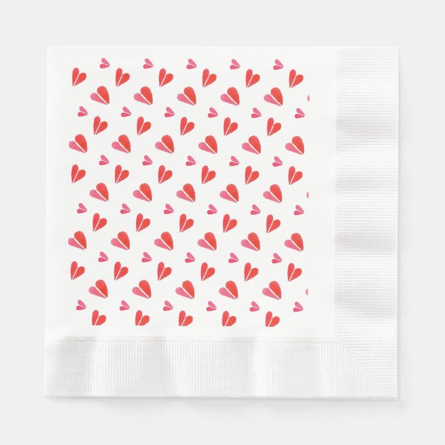 Serviettes en papier pour déjeuner MINI HEARTS Coi (Devant)