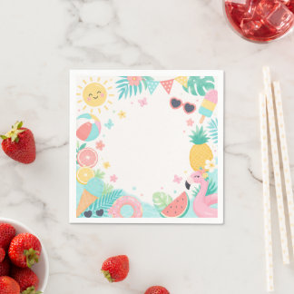 Serviettes en papier pour fête d'anniversaire 1 an
