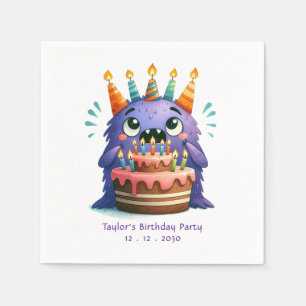 Serviettes en papier pour fête d'anniversaire de m