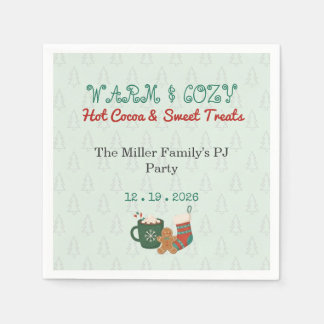 Serviettes en papier pour fête de Noël rétro en py
