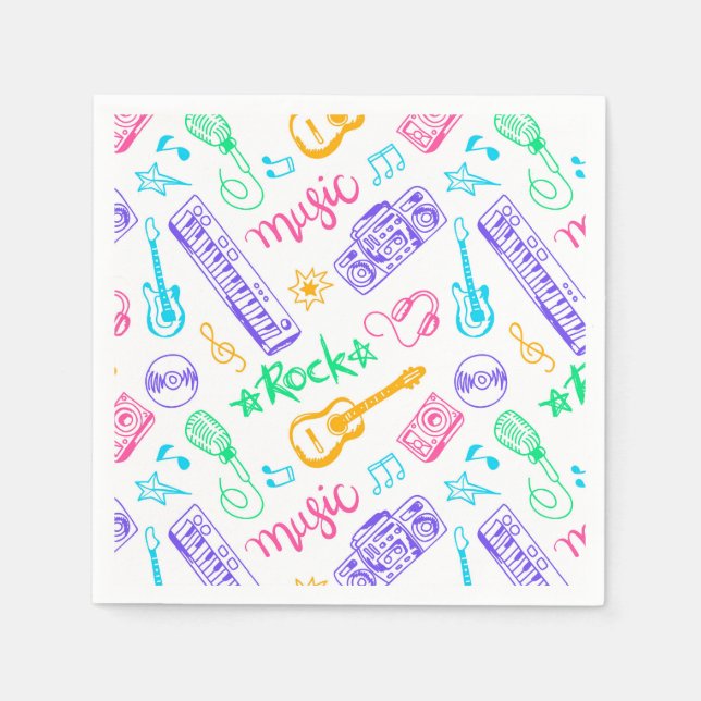 Serviettes en papier pour instruments de musique,  (Devant)