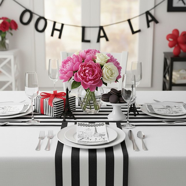 Serviettes en papier pour invités Café Paris (Créateur téléchargé)