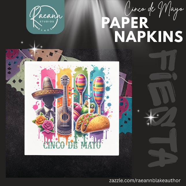 Serviettes en papier pour la fête de Cinco de Mayo (Créateur téléchargé)