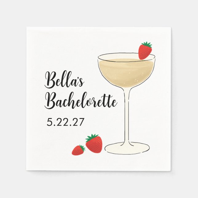Serviettes en papier pour la fête de la mariée (Devant)