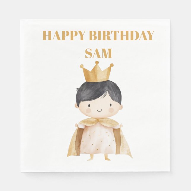 serviettes en papier pour l'anniversaire de bébé a (Devant)