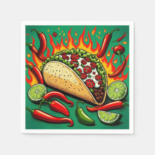 Serviettes en papier pour le mardi tacos