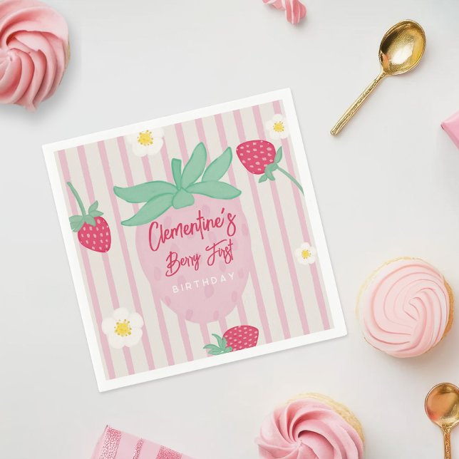Serviettes en papier pour le premier anniversaire  (Créateur téléchargé)