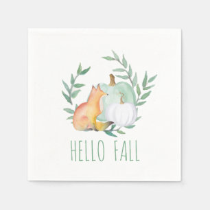 Serviettes en papier pour le Renard de Thanksgivin