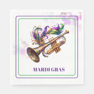 Serviettes en papier pour Mardi Gras