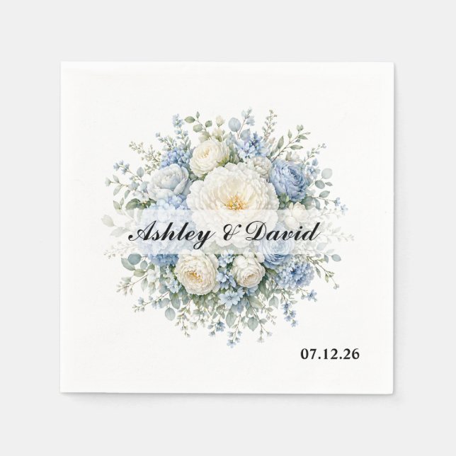Serviettes en papier pour mariage (Devant)