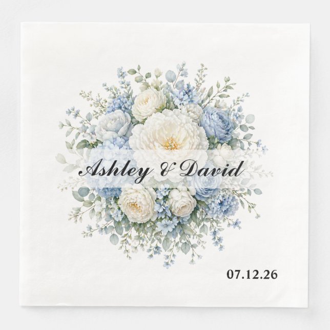 Serviettes en papier pour mariage (Devant)