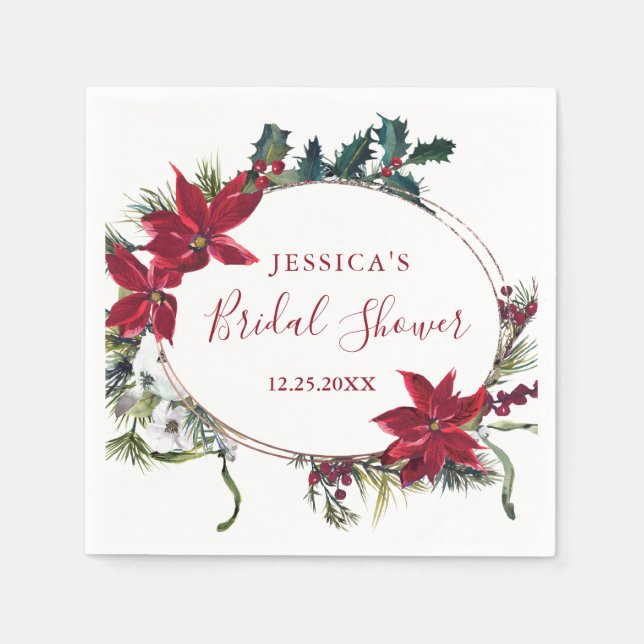 Serviettes en papier pour mariage et fête prénatal (Devant)