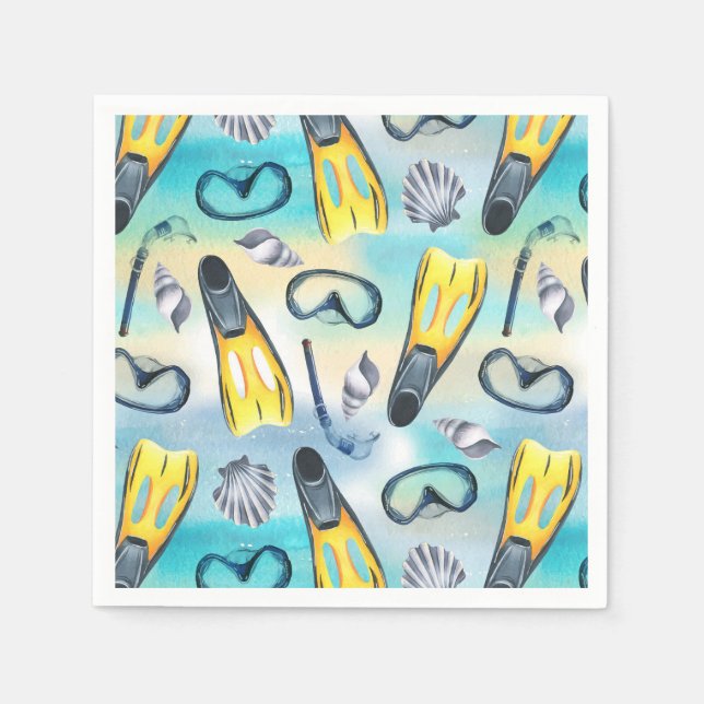 Serviettes en papier pour plongée en scaphandre, f (Devant)