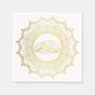 Serviettes en Papier Ramadan Kareem arabe