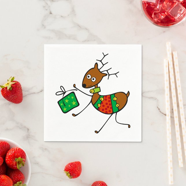 Serviettes en papier Renne de Noël (Créateur téléchargé)