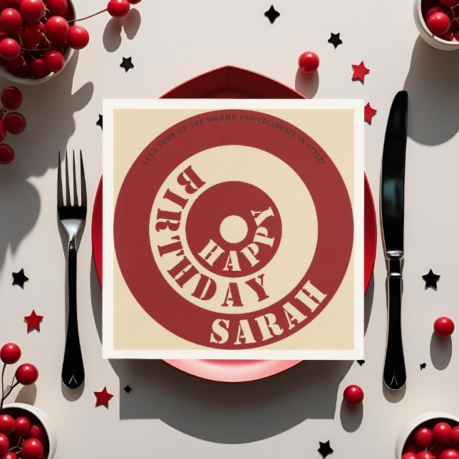 Serviettes en papier Retro (Créateur téléchargé)