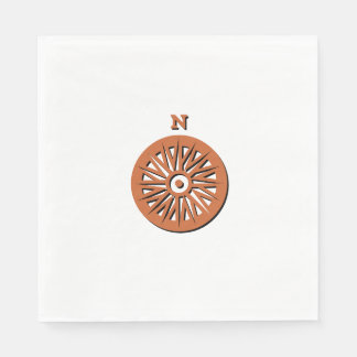 Serviettes en papier - Rose Compass