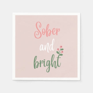 Serviettes en papier rose pour une fête de vacance