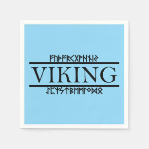Serviettes en papier Runes Viking