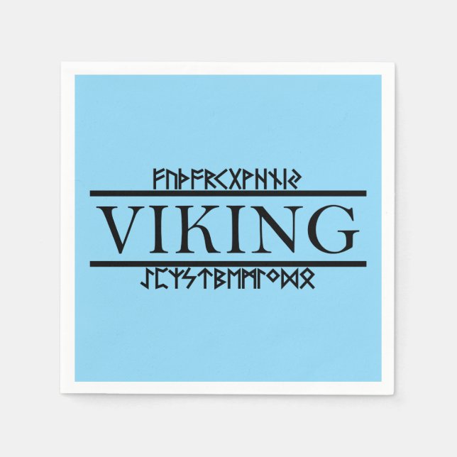 Serviettes en papier Runes Viking (Devant)