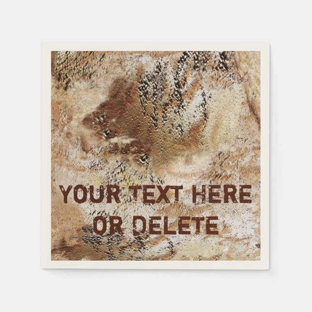 Serviettes en papier rustique Cool personnalisées (Devant)