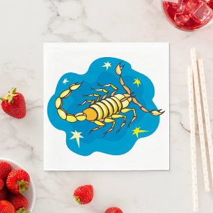 Serviettes en papier Scorpion
