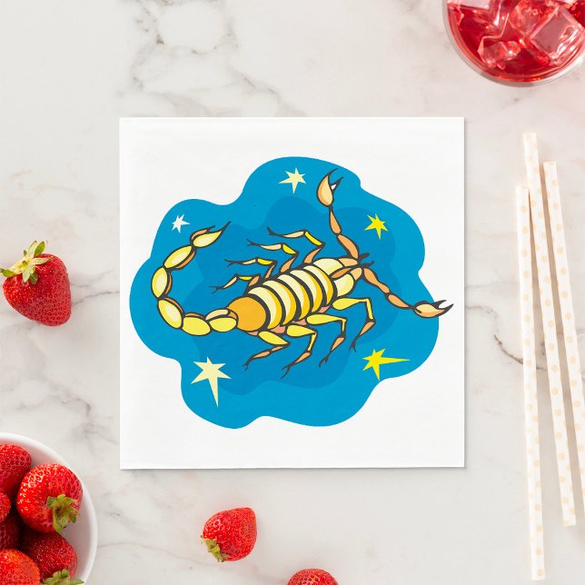 Serviettes en papier Scorpion (Créateur téléchargé)