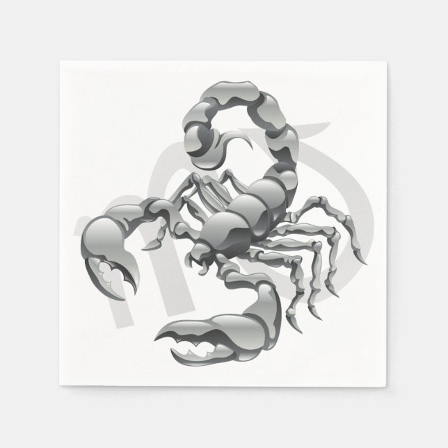 Serviettes en papier Scorpion (Devant)