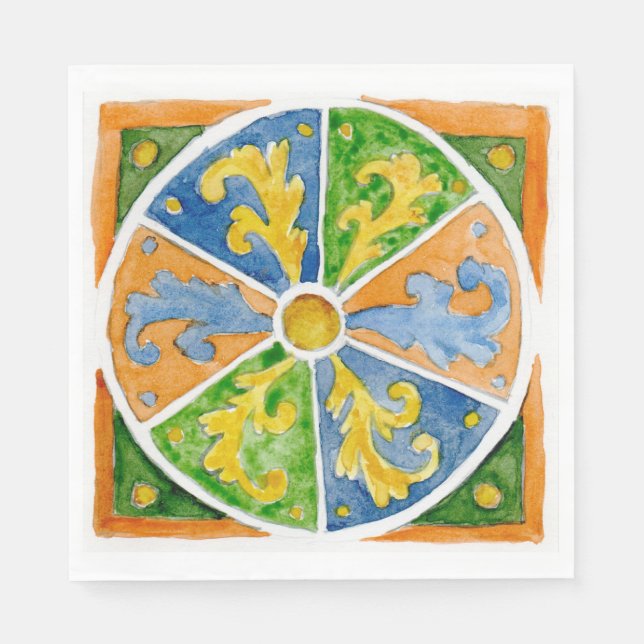 Serviettes en papier SCT_P7-1 dessin sicilien trad (Devant)