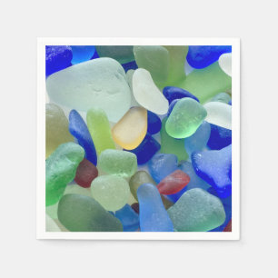 serviettes en papier Seaglass