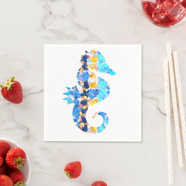 Serviettes en papier Seahorse (Créateur téléchargé)