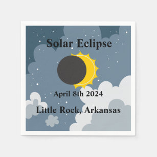 Serviettes en papier Solar Eclipse 2024