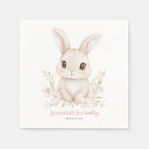 Serviettes en papier Some Bunny is Turning One