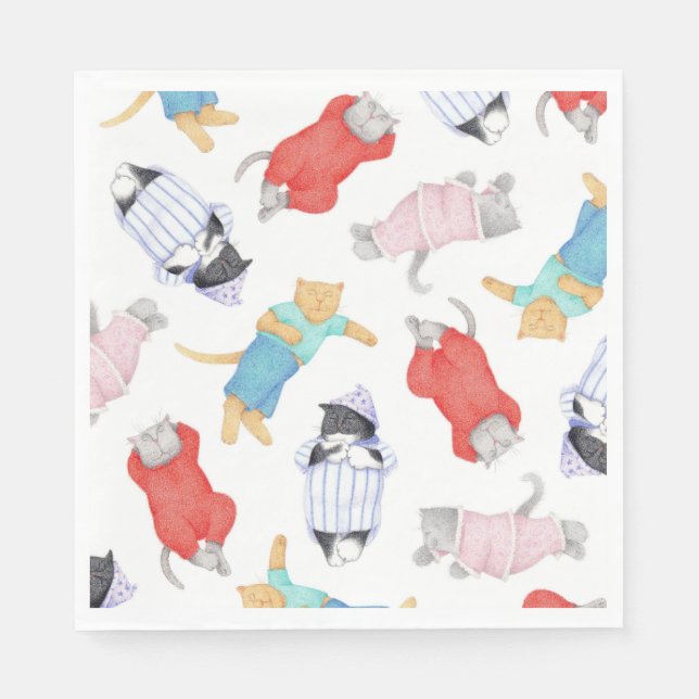 Serviettes en papier standard pour déjeuner CATS P (Devant)