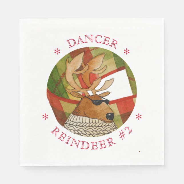 Serviettes en papier standard pour déjeuner DANCER (Devant)