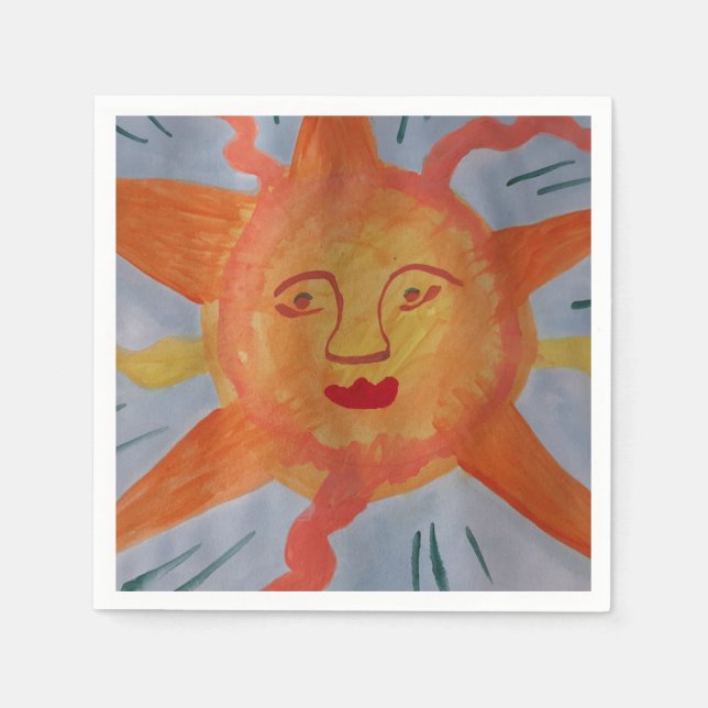 Serviettes en papier Sun (Devant)