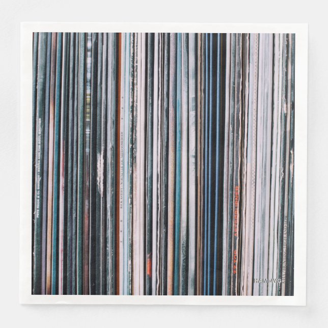 Serviettes en papier sur le thème d'album musical  (Devant)