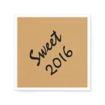 Serviettes en papier Sweet 2016 par RoseWrites