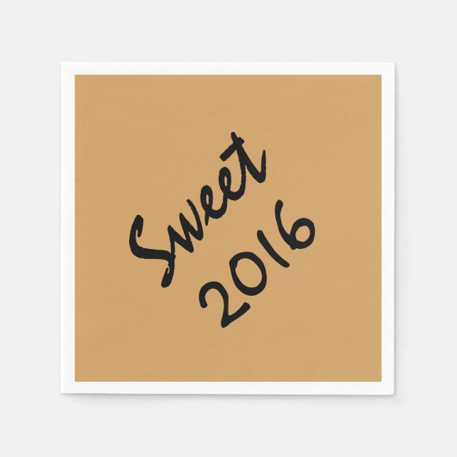 Serviettes en papier Sweet 2016 par RoseWrites (Devant)