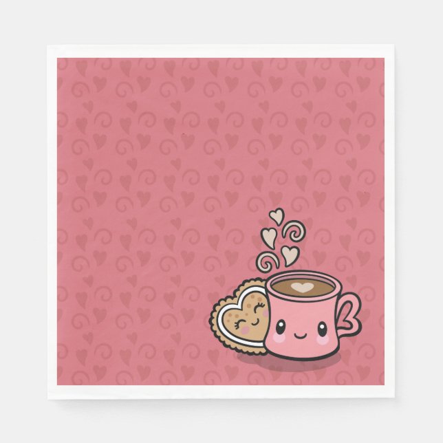 Serviettes en papier Sweet Traitements (Devant)