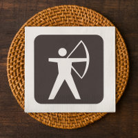 Serviettes en papier Symbole de Tir à l'arc