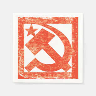 Serviettes en papier symbole soviétique
