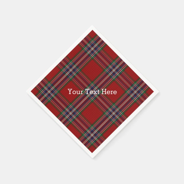 Serviettes en papier tartan MacFarlane (Coin)