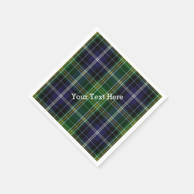 Serviettes en papier tartan MacKellar (Coin)