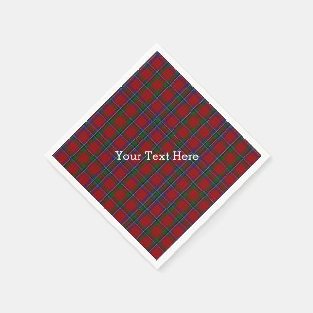 Serviettes en papier tartan Sinclair (Coin)