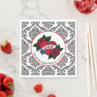 Serviettes en papier Tatouage Maman Vintage