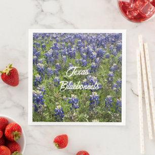 Serviettes en papier Texas Bluebonnet   Fleur de l