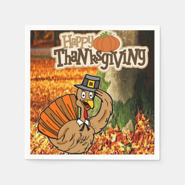 Serviettes en papier Thanksgiving (Devant)