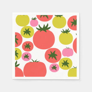 Serviettes en papier tomate