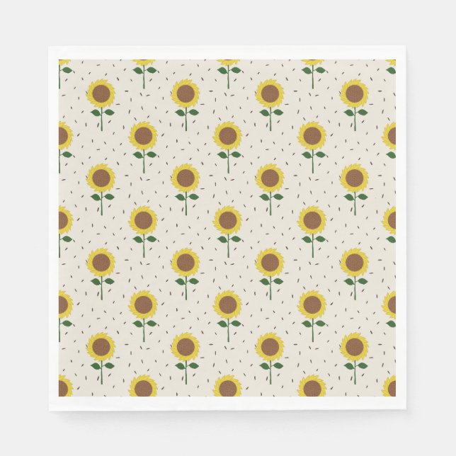 Serviettes en papier Tournesol (Devant)